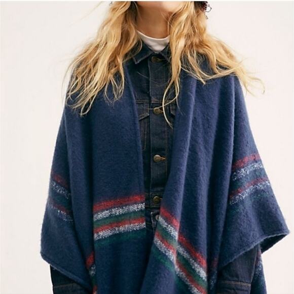 NWT Free People Ruana Poncho Shawl - Picture 1 of 6